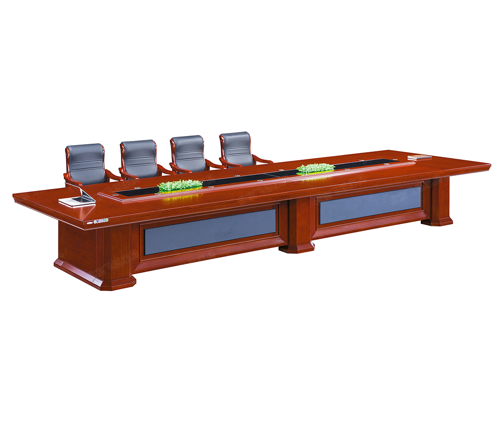 實木皮會議桌-74
